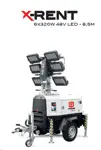 Apgaismes masta prožektors ar ģeneratoru,  6X320W LED, 8,5m